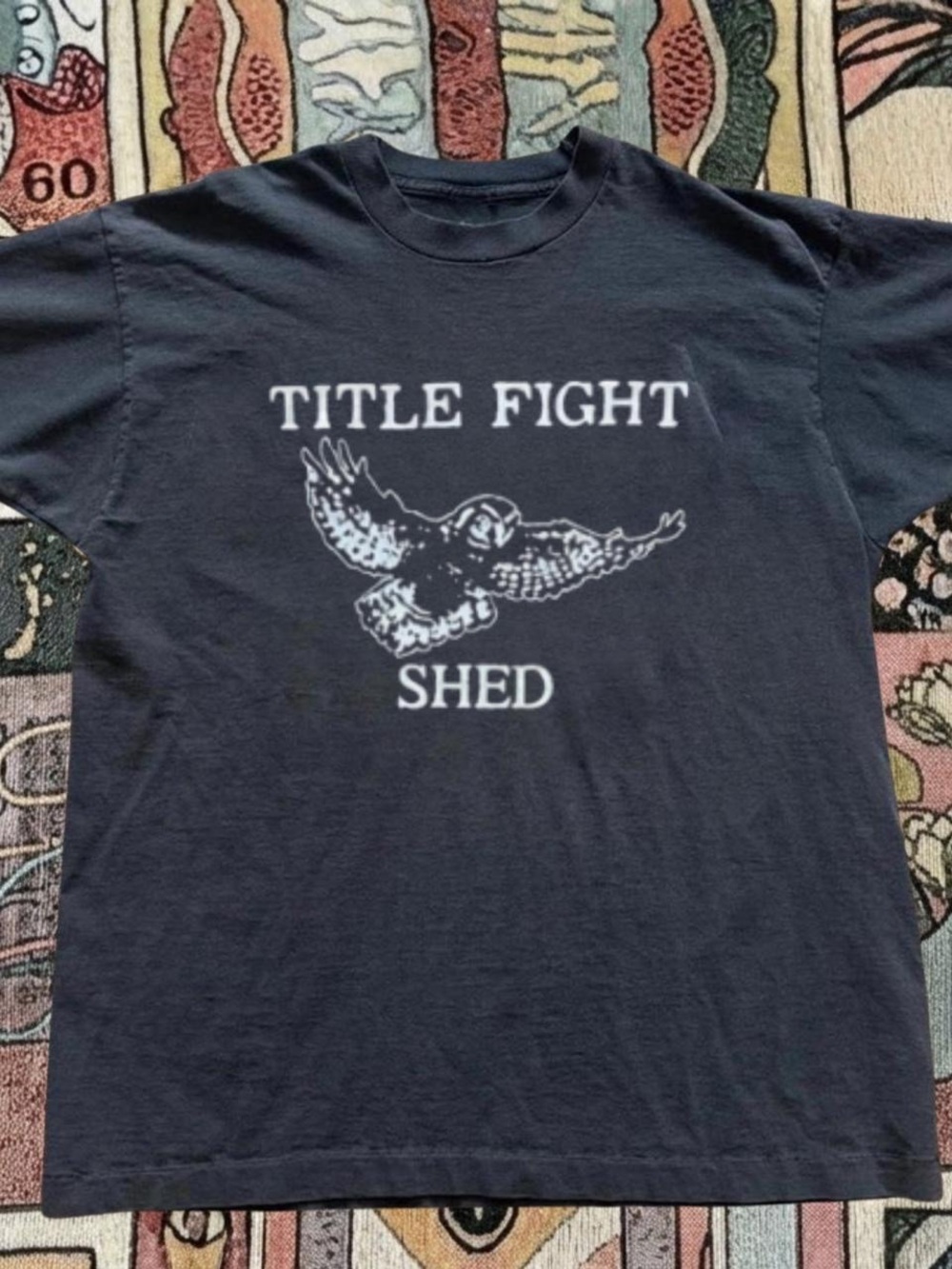 Gildan Black Title Fight Owl Graphic Tee